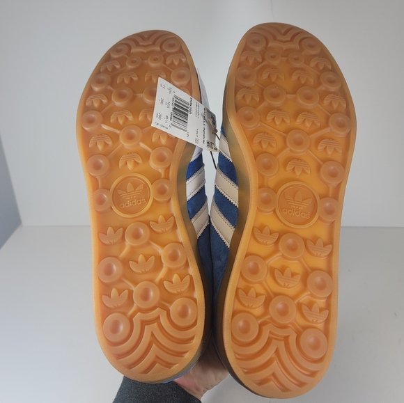 Adidas Men’s Gazelle Indoor Originals Mens Size 11 Blue Bird Gum H06260 Shoes - Picture 9 of 12